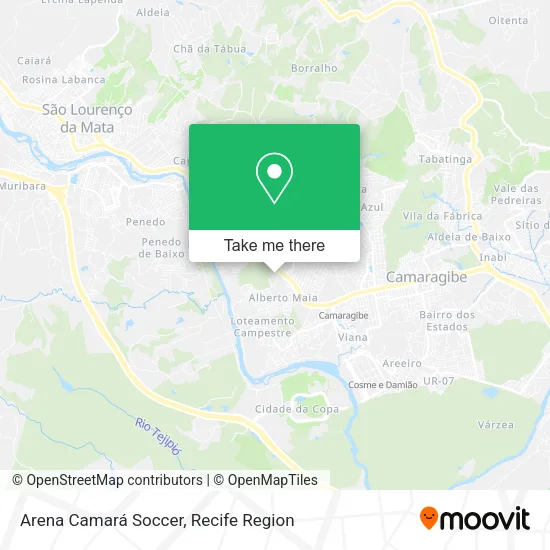 Arena Camará Soccer map