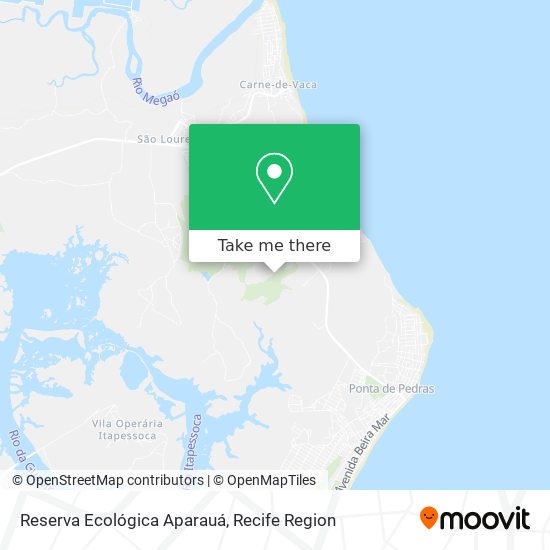 Reserva Ecológica Aparauá map