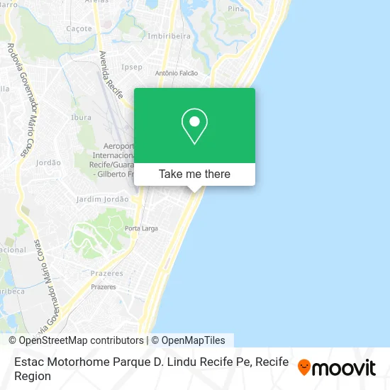 Estac Motorhome Parque D. Lindu Recife Pe map