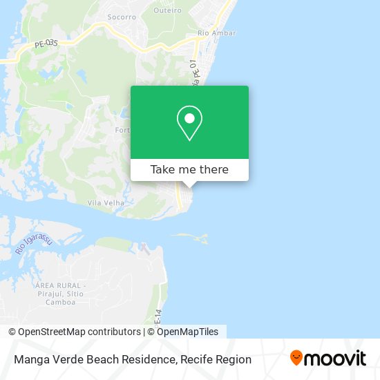 Manga Verde Beach Residence map