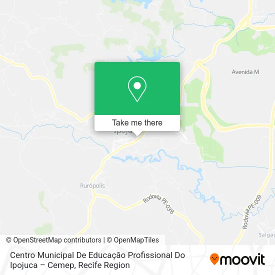 Centro Municipal De Educação Profissional Do Ipojuca – Cemep map
