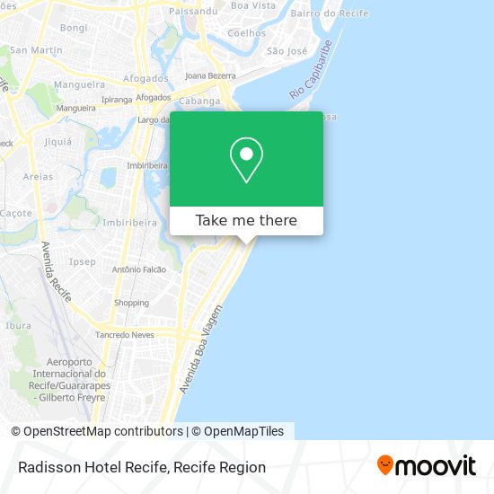 Radisson Hotel Recife map