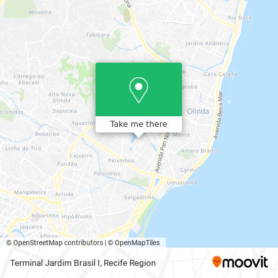 Terminal Jardim Brasil I map
