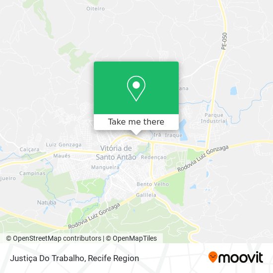 Justiça Do Trabalho map