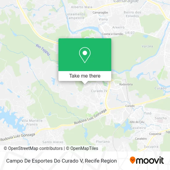Campo De Esportes Do Curado V map