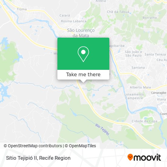 Sítio Tejipió II map