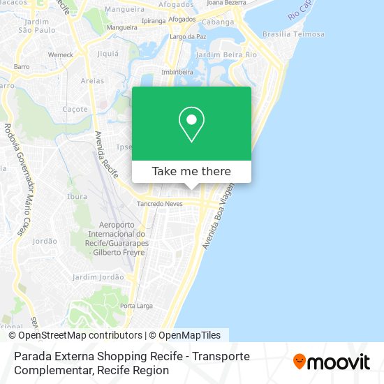 Parada Externa Shopping Recife - Transporte Complementar map