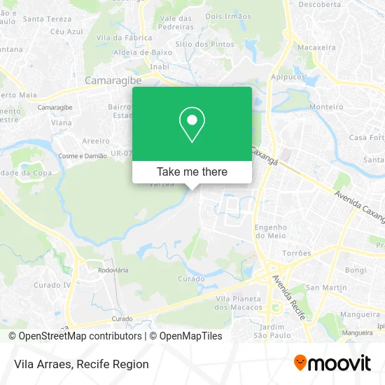 Vila Arraes map