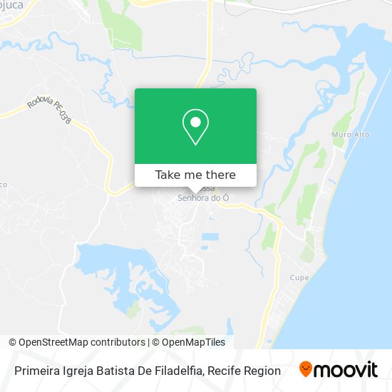 Primeira Igreja Batista De Filadelfia map