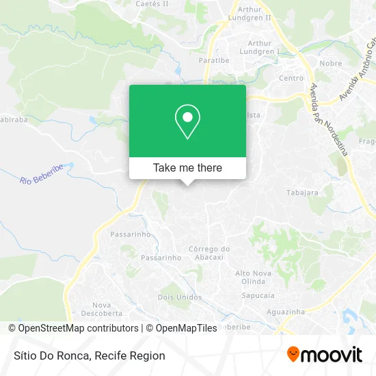 Sítio Do Ronca map