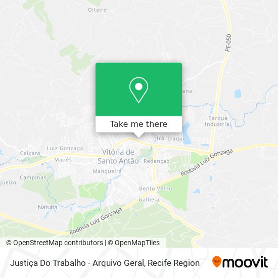 Justiça Do Trabalho - Arquivo Geral map