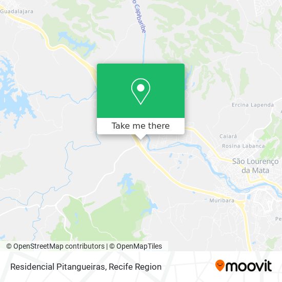 Residencial Pitangueiras map