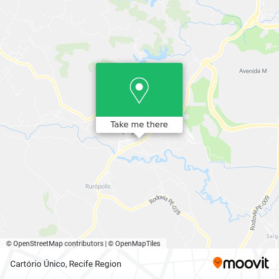 Cartório Único map
