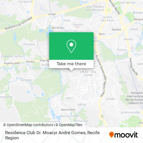 Residence Club Dr. Moacyr André Gomes map