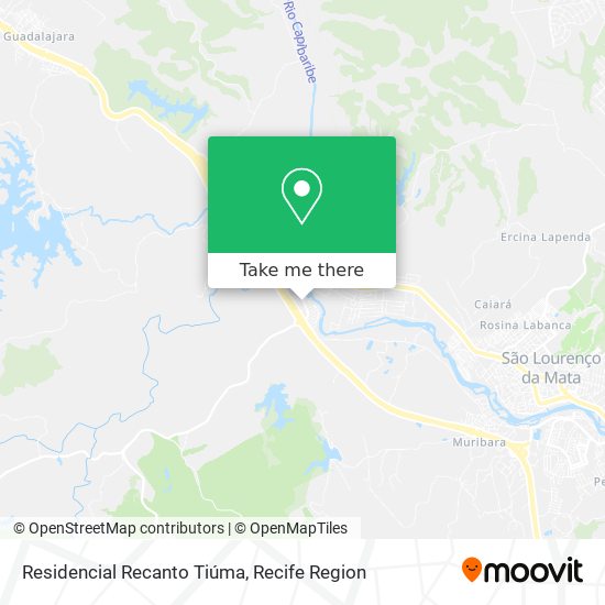 Residencial Recanto Tiúma map