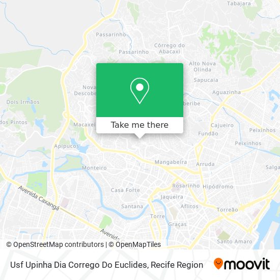 Usf Upinha Dia Corrego Do Euclides map