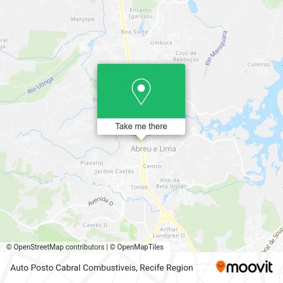 Auto Posto Cabral Combustiveis map