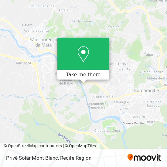 Privê Solar Mont Blanc map