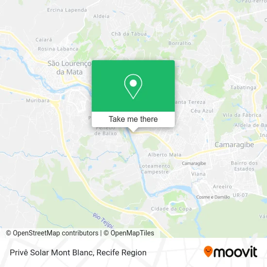Privê Solar Mont Blanc map