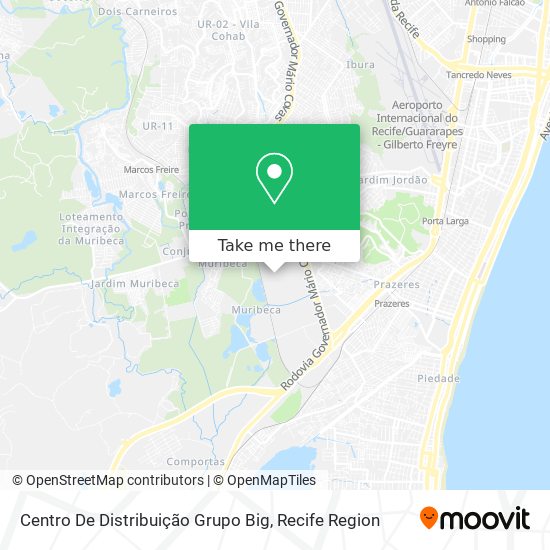 Centro De Distribuição Grupo Big map