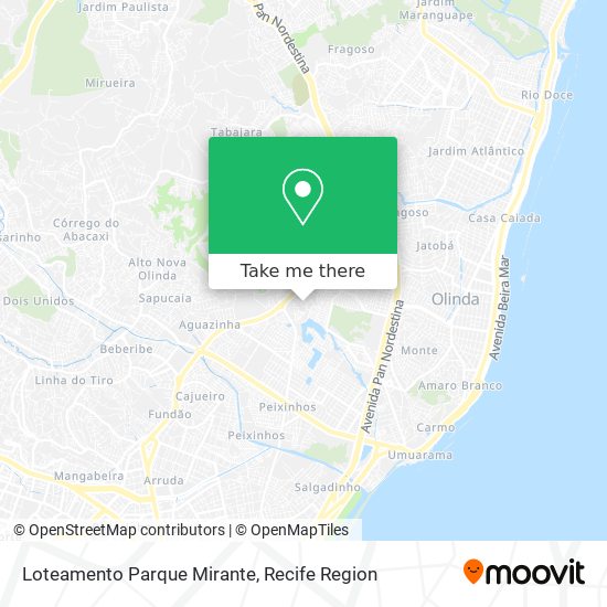 Loteamento Parque Mirante map