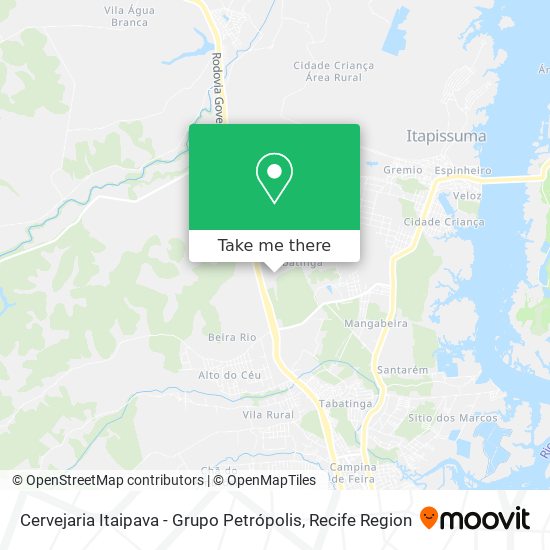 Cervejaria Itaipava - Grupo Petrópolis map