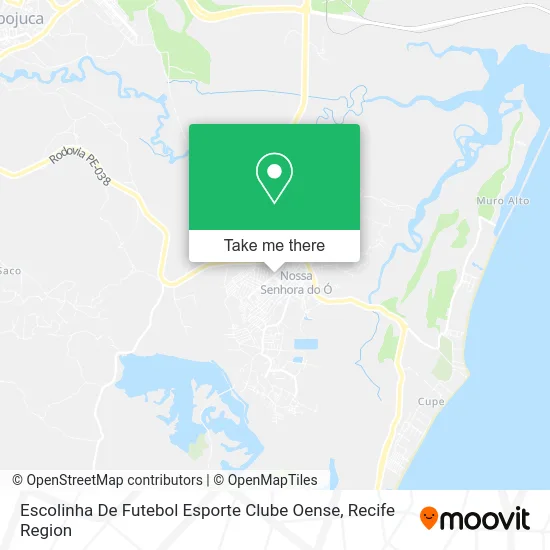 Escolinha De Futebol Esporte Clube Oense map