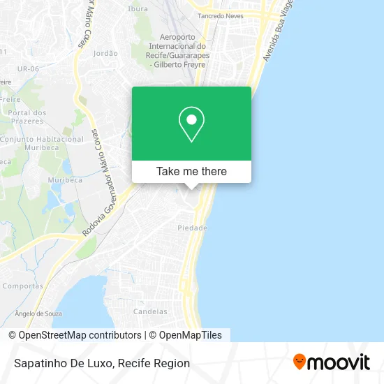 Sapatinho De Luxo map