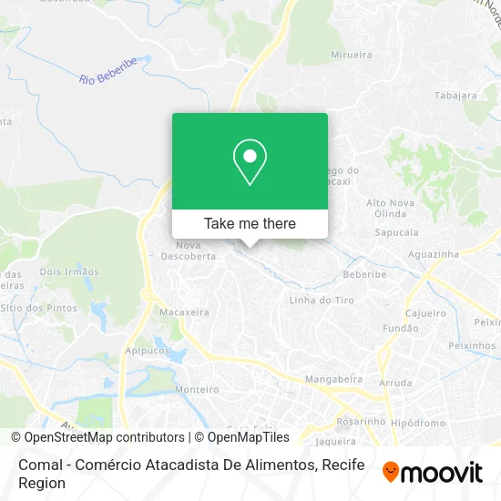 Comal - Comércio Atacadista De Alimentos map