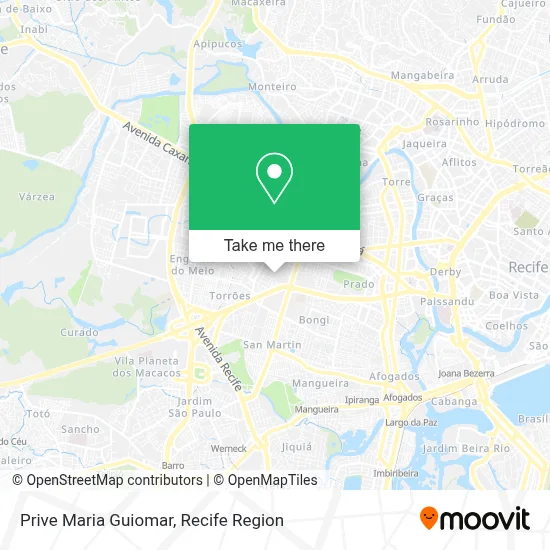 Prive Maria Guiomar map