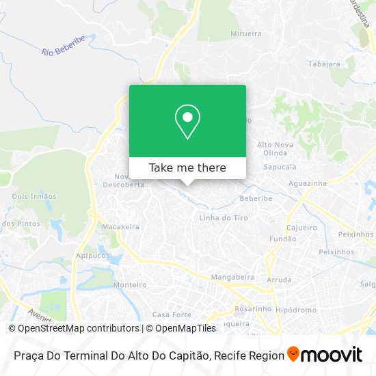 Praça Do Terminal Do Alto Do Capitão map