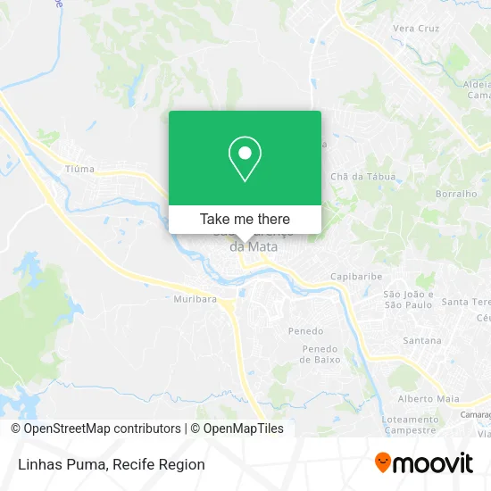Linhas Puma map