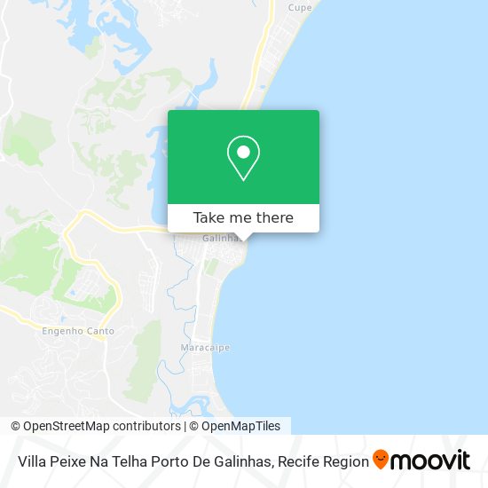 Mapa Villa Peixe Na Telha Porto De Galinhas