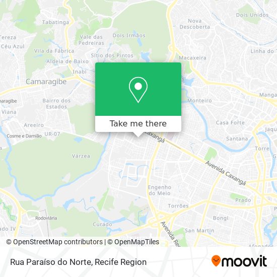 Rua Paraíso do Norte map