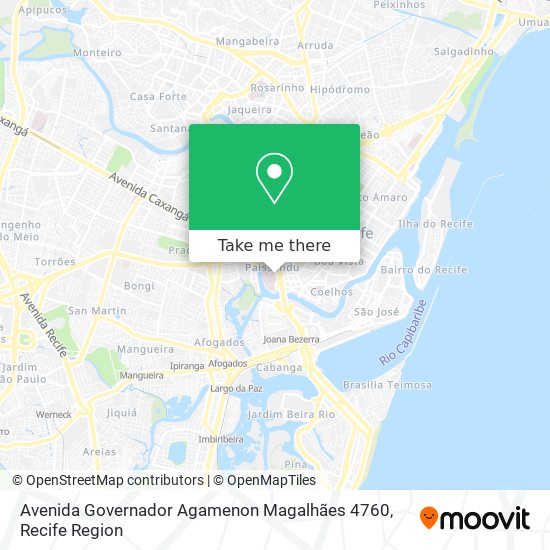 Mapa Avenida Governador Agamenon Magalhães 4760