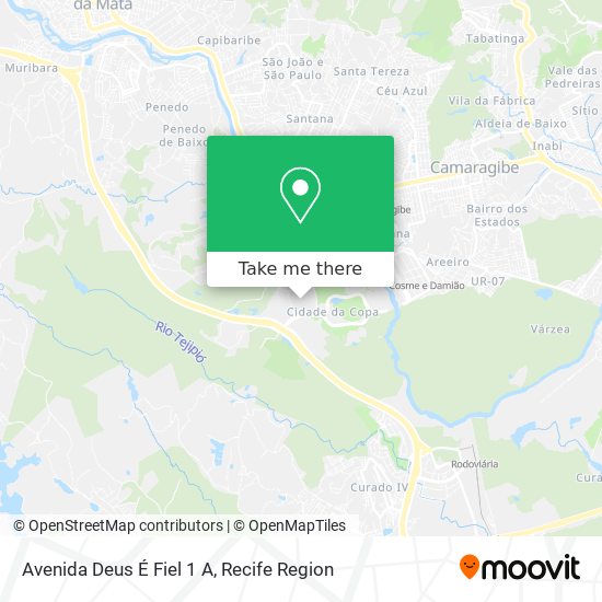 Avenida Deus É Fiel 1 A map