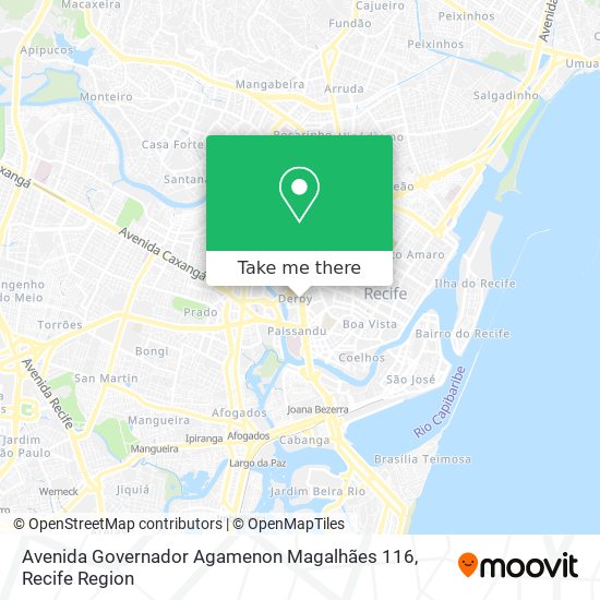 Mapa Avenida Governador Agamenon Magalhães 116