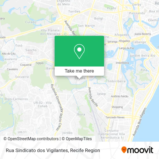 Rua Sindicato dos Vigilantes map