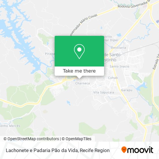 Lachonete e Padaria Pão da Vida map