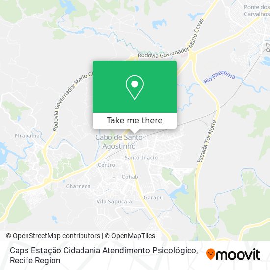 Caps Estação Cidadania Atendimento Psicológico map