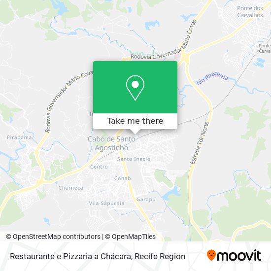 Restaurante e Pizzaria a Chácara map