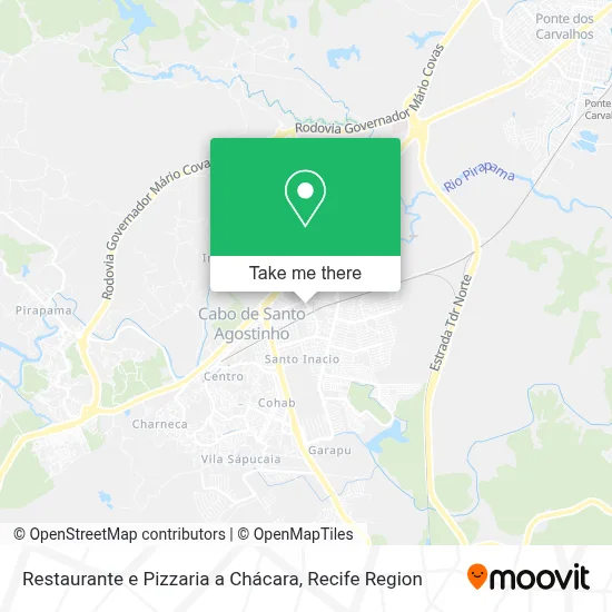 Restaurante e Pizzaria a Chácara map