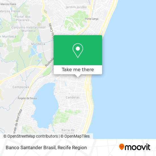 Banco Santander Brasil map