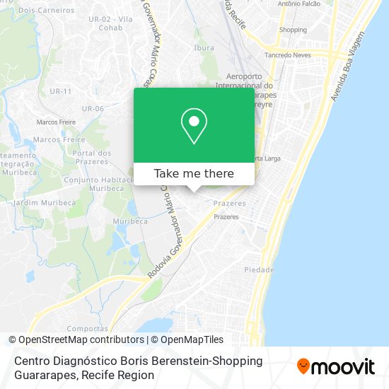 Centro Diagnóstico Boris Berenstein-Shopping Guararapes map