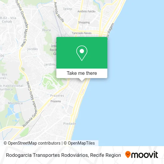 Rodogarcia Transportes Rodoviários map