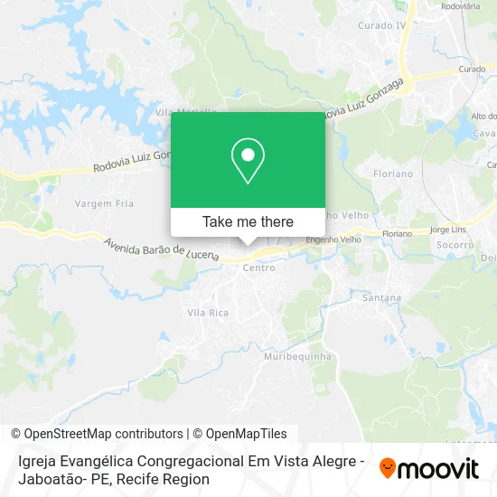 Igreja Evangélica Congregacional Em Vista Alegre - Jaboatão- PE map