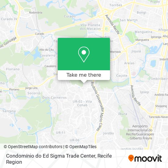 Condomínio do Ed Sigma Trade Center map