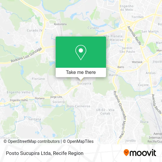 Posto Sucupira Ltda map