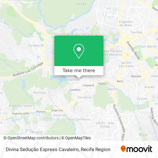 Divina Sedução Express Cavaleiro map