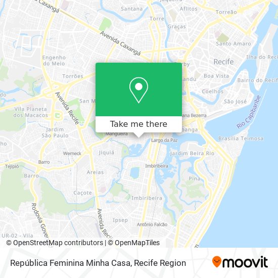 República Feminina Minha Casa map